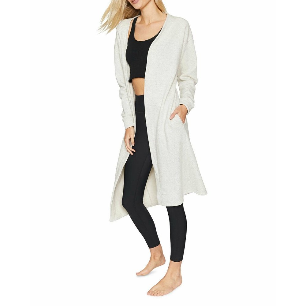 Spiritual Gangster Fleece Long Cardigan Duster